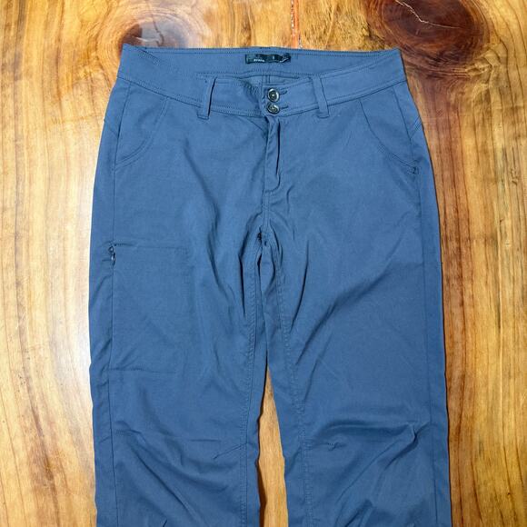 Prana Halle Straight Women's Hiking Pants 8 Nylon Stretch Roll up W4hash113 T10 - Picture 3 of 7